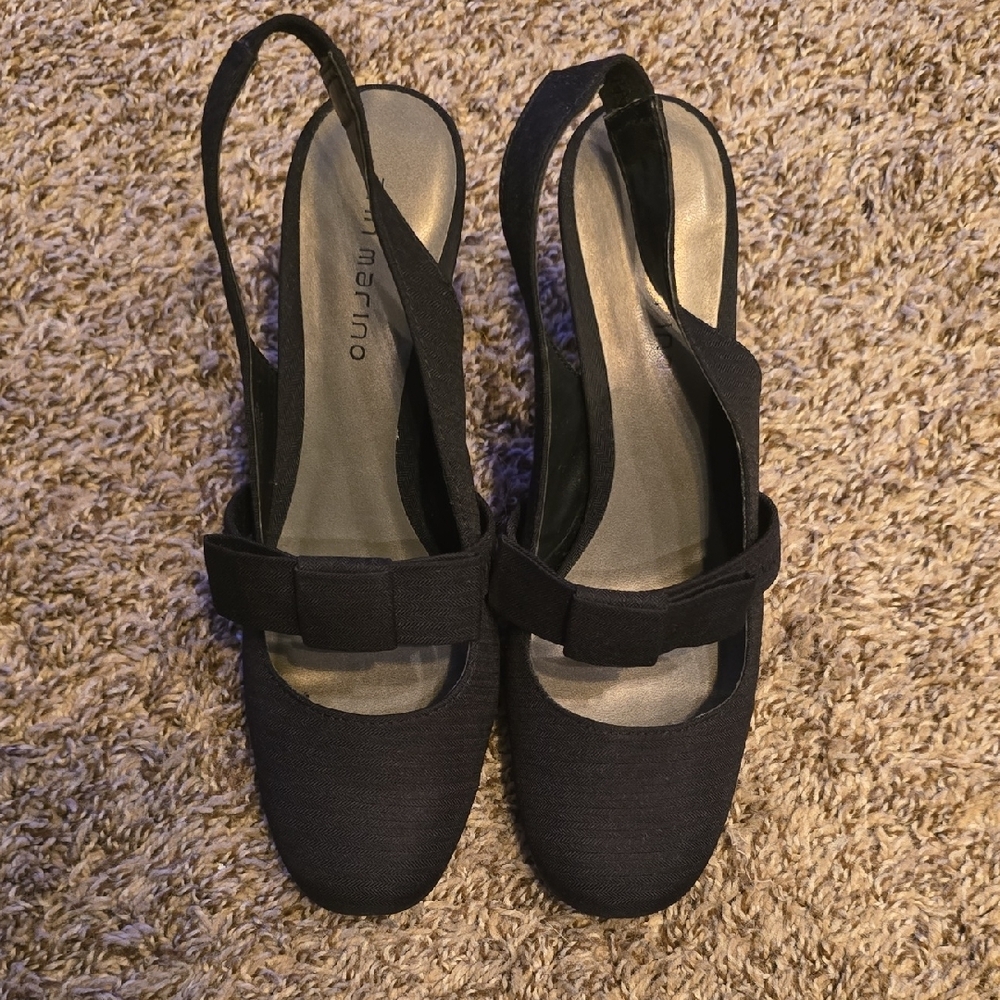 Ann Marino Black Heels Elegant Design
